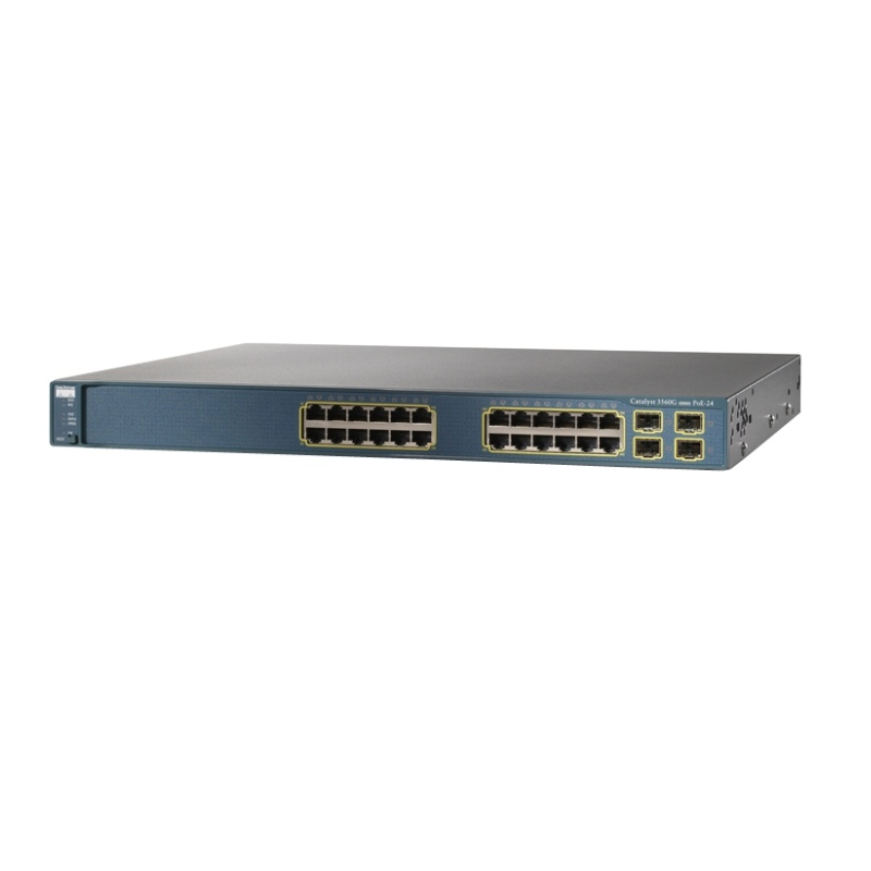 Cisco Original Used WS-C3560G-24TS-E 3560 24 10/100/1000T + 4 SFP StandardImage