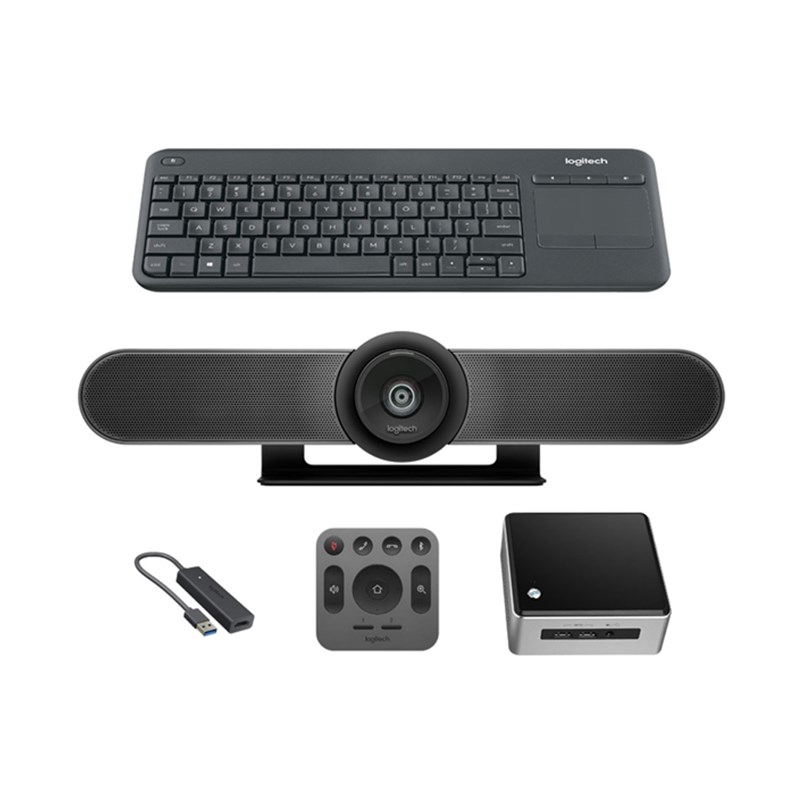 Original New Logitech CC4000E MEETUP video conferencecam with an ultra-wide lens for small rooms+Expansion Mic (CC4000E MEETUP)
