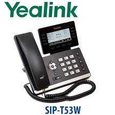 Yealink SIP-T53W Wired/Cordless Wireless Bluetooth Wall Mount Desktop Classic Gray IP Phone
