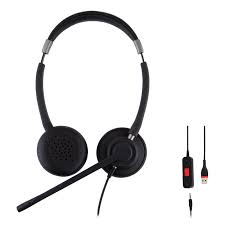 Alcatel-Lucent AH 22 M II Premium Binaural Headset w/ USB-A Connector 3MK08014BB
