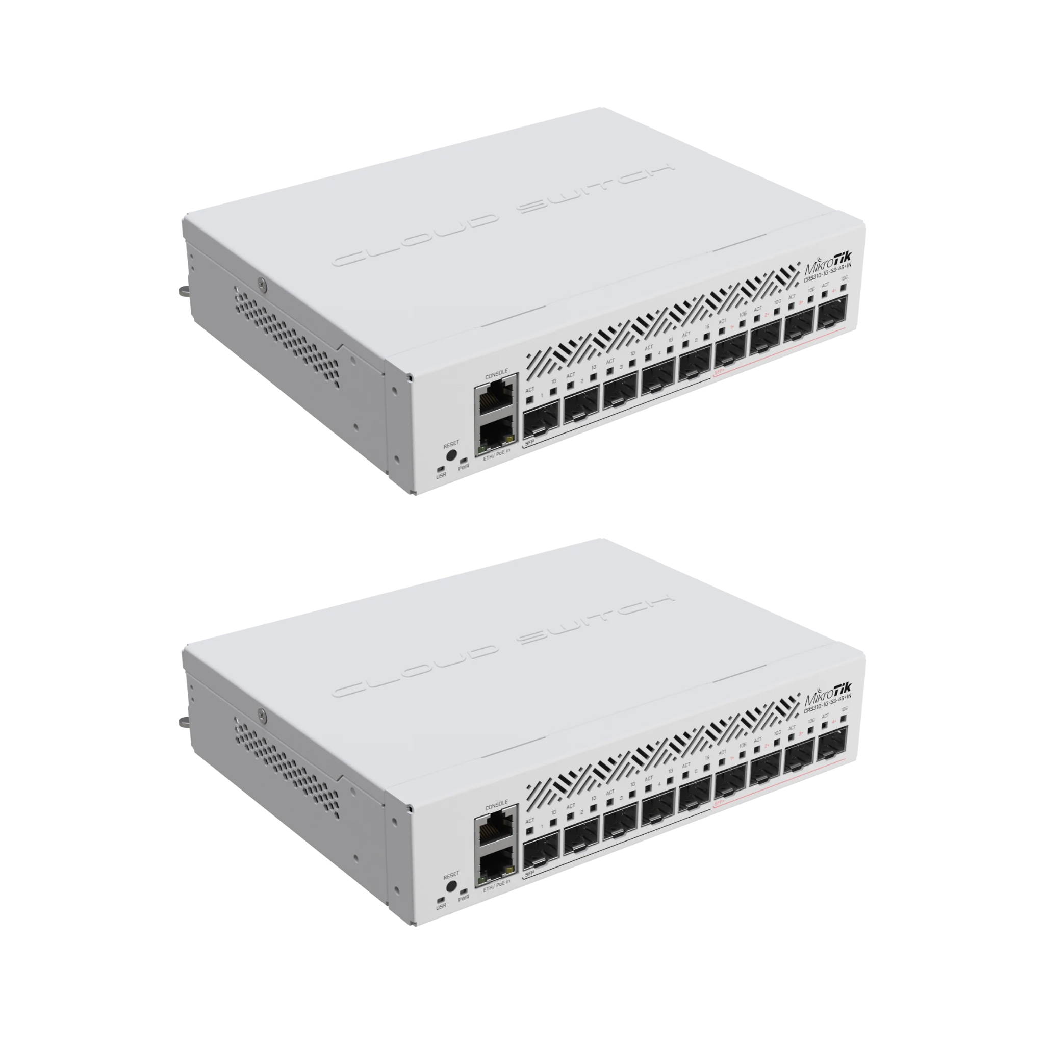 MikroTik netFiber 9 Outdoor Fiber Switch – CRS310-1G-5S-4S+OUT with 4x 10G SFP+, 5x SFP, PoE-In, IP54, Passive Cooling