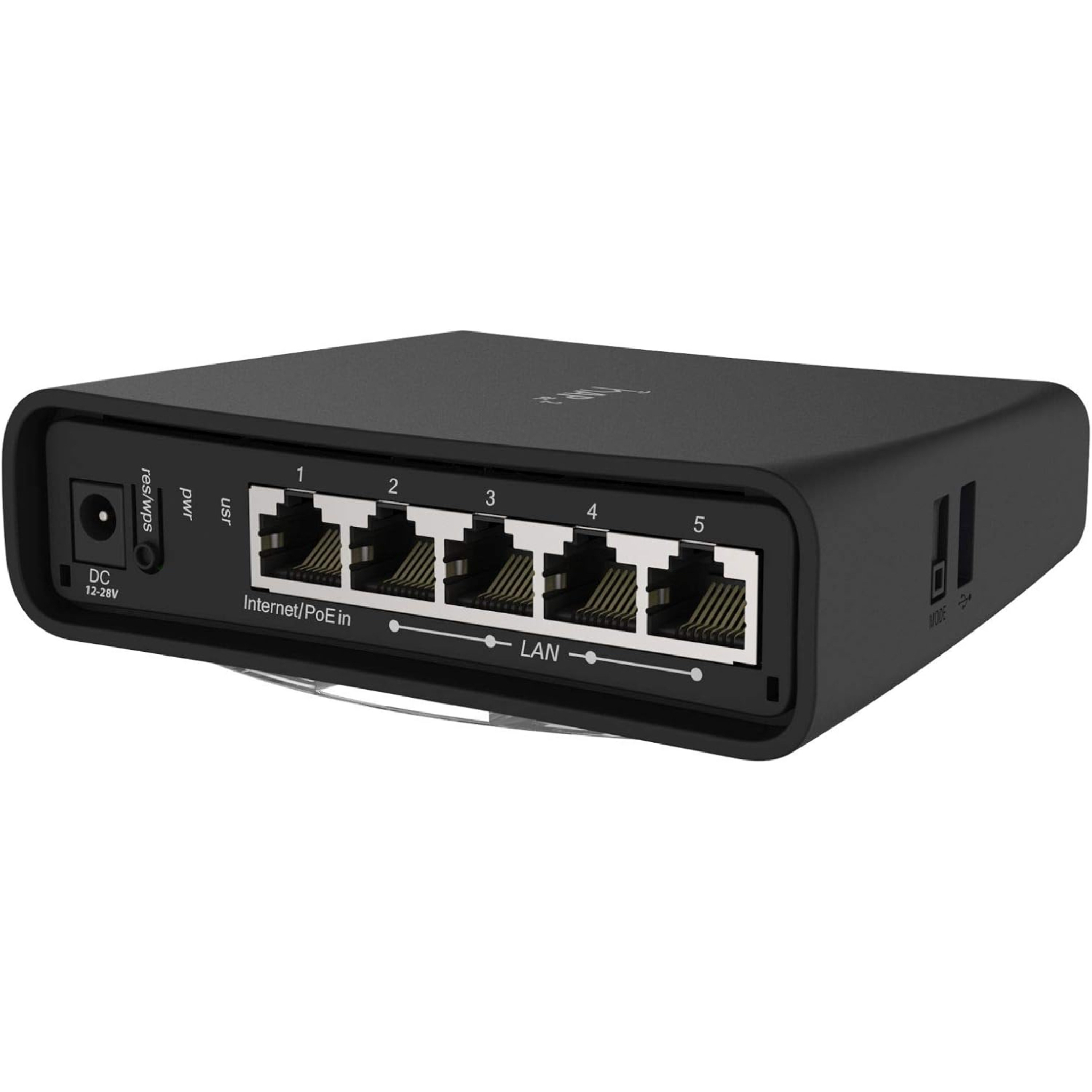 MikroTik hAP ac² RBD52G-5HacD2HnD-TC – Dual-Concurrent 2.4/5GHz Wi-Fi 5 Access Point & Router, 5x Gigabit Ethernet, USB, Quad-Core CPU, IPsec Hardware Encryption, Universal Tower Case