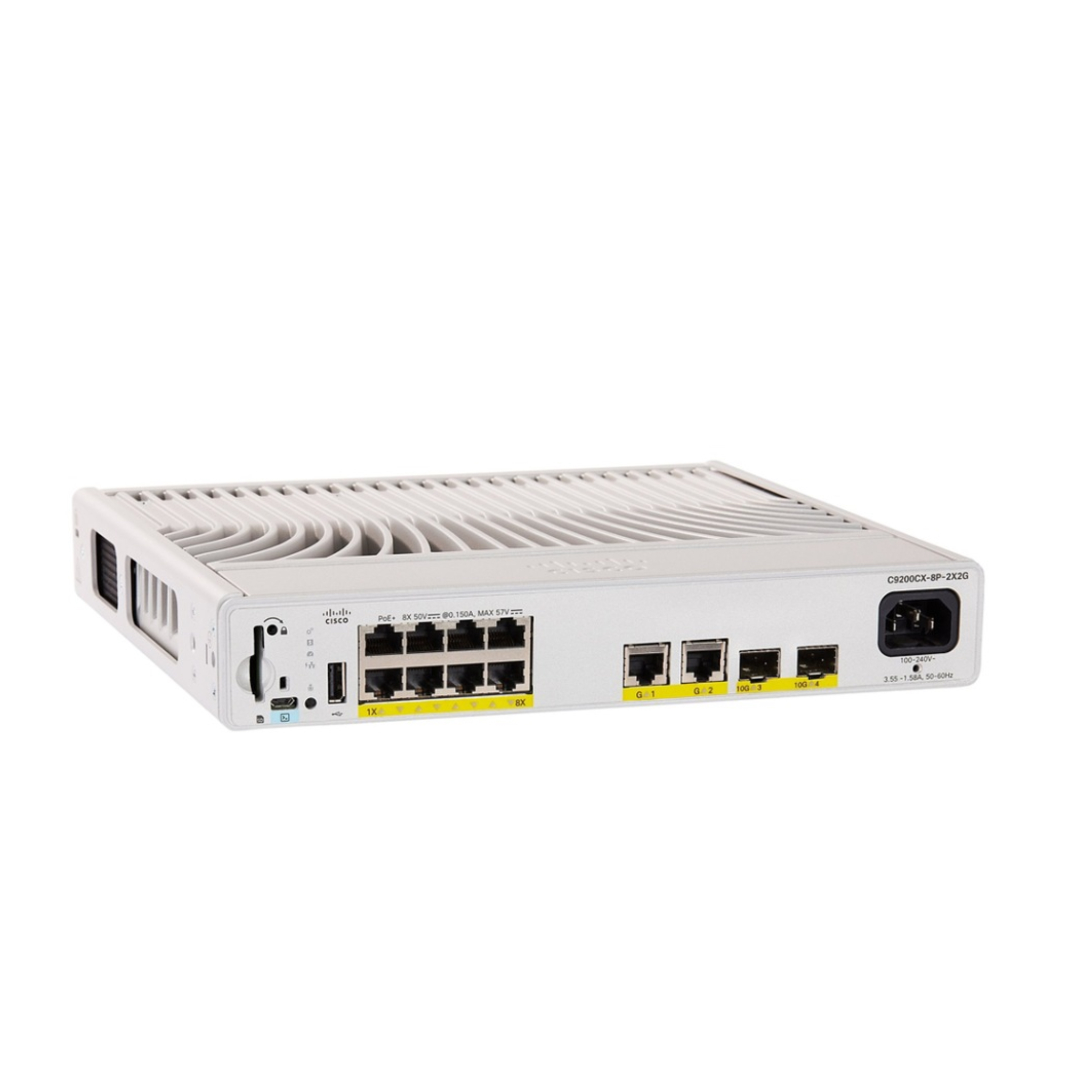 C9200CX-8P-2X2G-E, Cisco Catalyst 9200CX Switch, 8x1G PoE+/2x10G/2x1G
