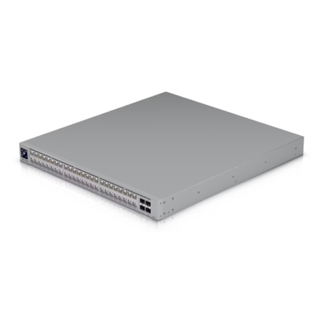Ubiquiti UniFi Switch Pro XG 48 PoE USW-Pro-XG-48-PoE – 48-Port Layer 3 Etherlighting PoE+++ Switch, 32x 10GbE + 16x 2.5GbE RJ45, 4x 25G SFP28, 1080W PoE Budget, 1.3" Touchscreen, 1U Rackmount