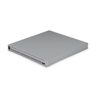 Ubiquiti UniFi Switch Pro XG 24 PoE USW-Pro-XG-24-PoE – 24-Port Layer 3 Etherlighting PoE+++ Switch, 16x 10GbE + 8x 2.5GbE RJ45, 2x 25G SFP28, 720W PoE Budget, 1.3" Touchscreen, 1U Rackmount