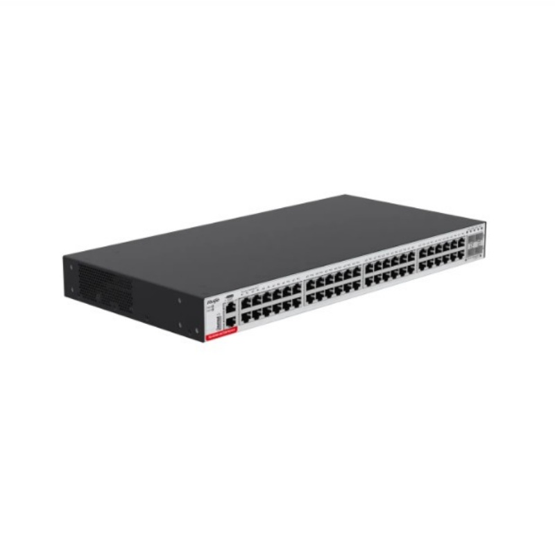 Ruijie 48 Gigabit Ethernet three-layer network management access switch, 2 Gigabit optical ports, 10 Gigabit uplink, RG-S5300-48GT2SFP2XS-E