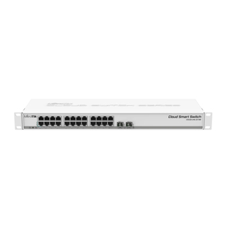 Mikrotik CSS326-24G-2S+RM Managed Gigabit Ethernet (10/100/1000) Supports Power Over Ethernet (PoE) 1U Network Switch