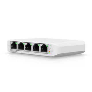 Ubiquiti UniFi Switch Flex Mini USW-Flex-Mini – Compact 5-Port Gigabit Layer 2 Managed Switch, PoE or USB-C Powered, 10 Gbps Switching Capacity