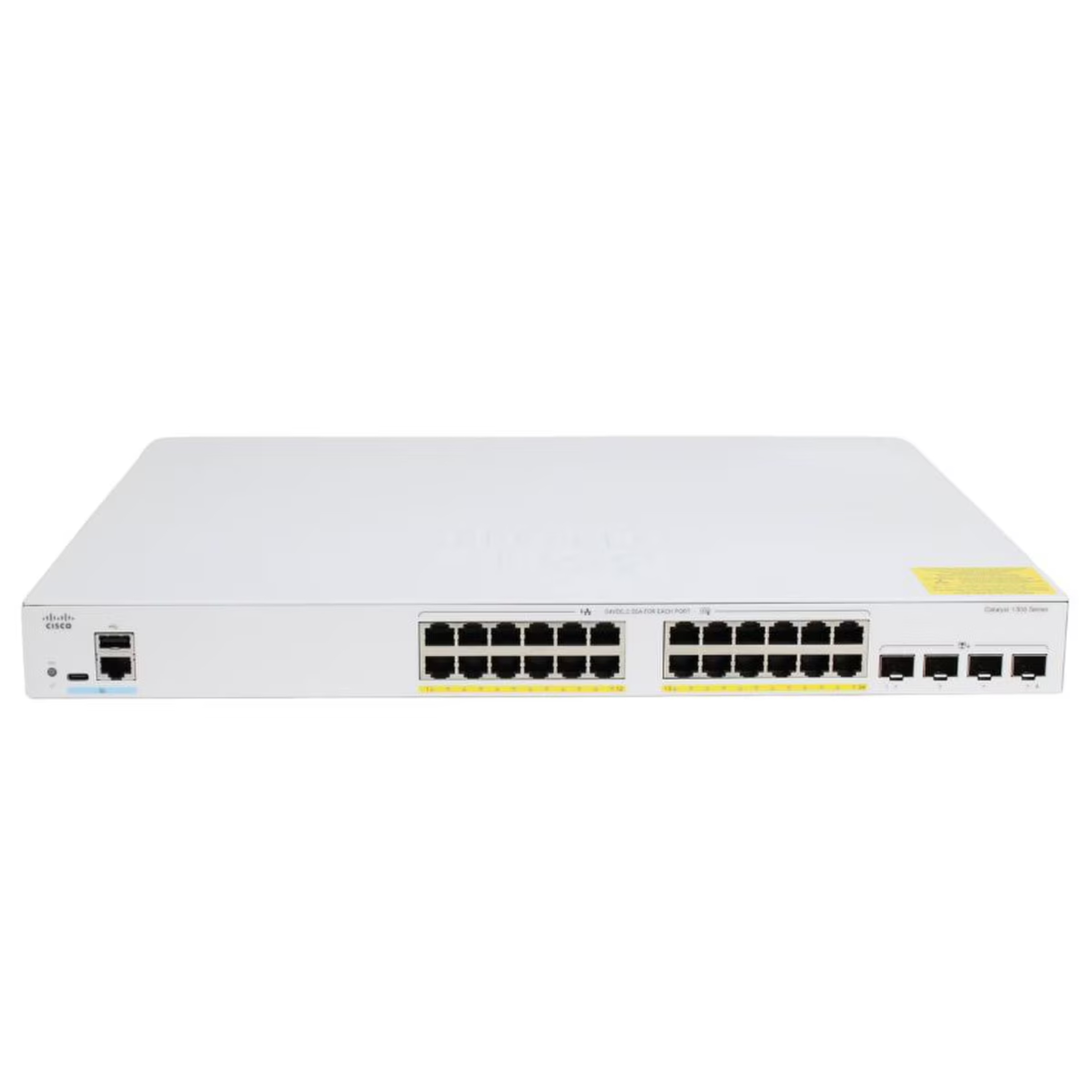 Cisco Catalyst 1300-24FP-4X Managed Switch, 24 Port GE, Full PoE, 4x10GE SFP+