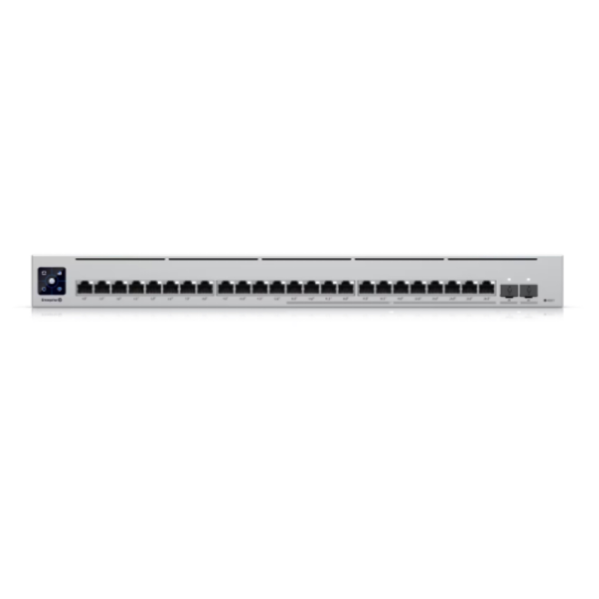Ubiquiti UniFi Switch Enterprise 24 PoE USW-Enterprise-24-PoE – 24-Port Layer 3 Managed Switch, 12x 2.5GbE + 12x 1GbE PoE+ (400W Budget), 2x 10G SFP+, 1.3" Touchscreen, Rackmount