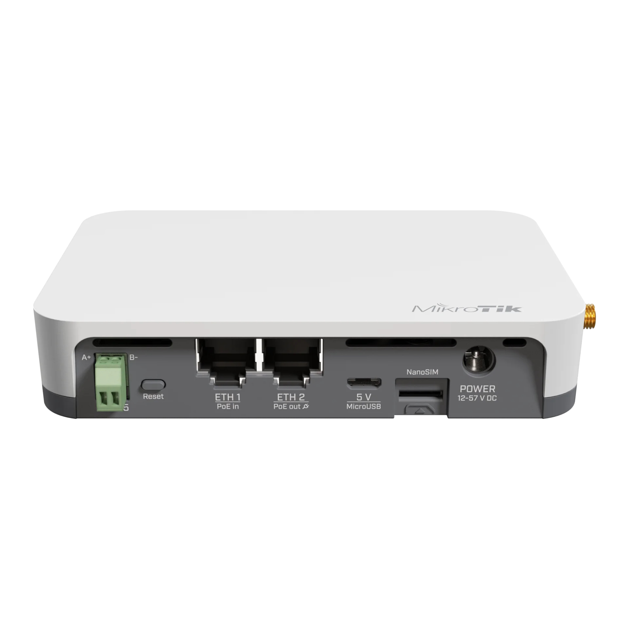 MikroTik KNOT LR9G kit RB924iR-2nD-BT5&BG770A&R11e-LR9G – 915MHz LoRa IoT Gateway with LTE CAT-M, GPS, Bluetooth 5.2, 2.4GHz Wi-Fi, PoE-in/out, RouterOS L4