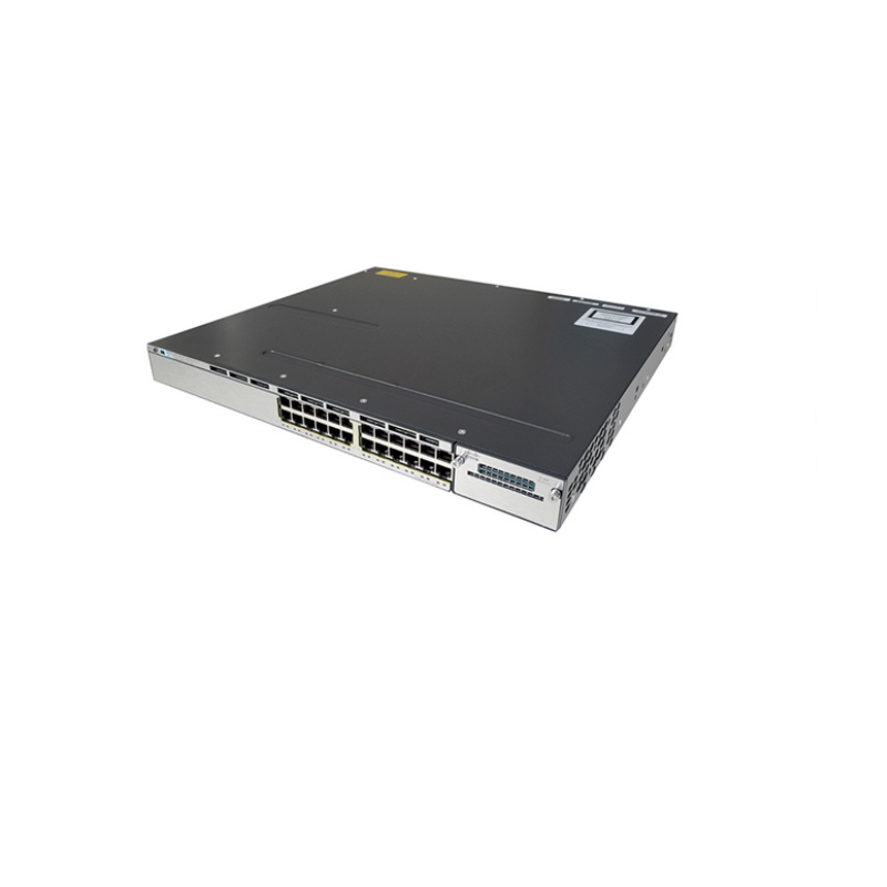 Used WS-C3750X-24T-S 24 Ports Network Switch Without POE IP Base With Two Power Supplies