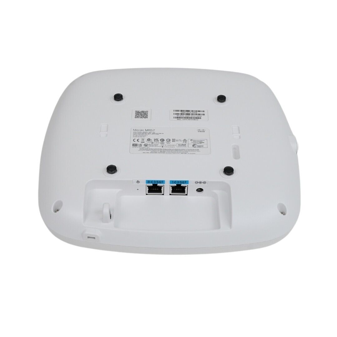 Meraki MR57 Wi-Fi6E (802.11ax) 8×8 Cloud Managed Access Point with Multigigabit Ethernet