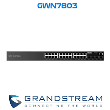 Grandstream GWN7803 Enterprise 24-port Gigabit L2+ Managed Network Switch with 4 Gigabit SFP Uplink Ports