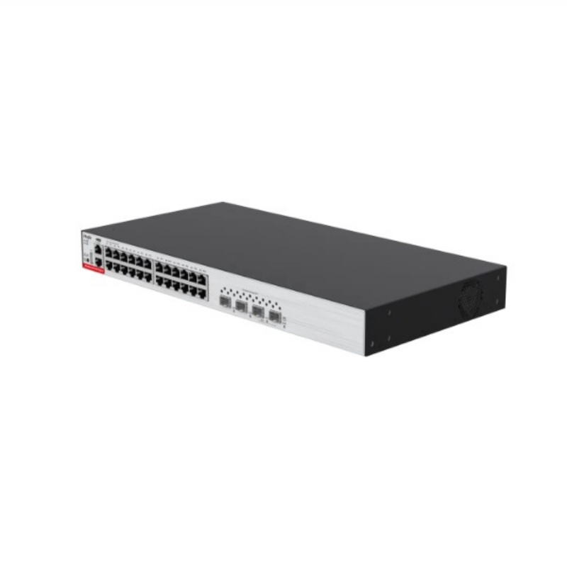 Ruijie 24 port Gigabit Ethernet three-layer network management PoE access switch, 2 Gigabit optical ports, 10 Gigabit uplink, RG-S5300-24GT2SFP2XS-P-E