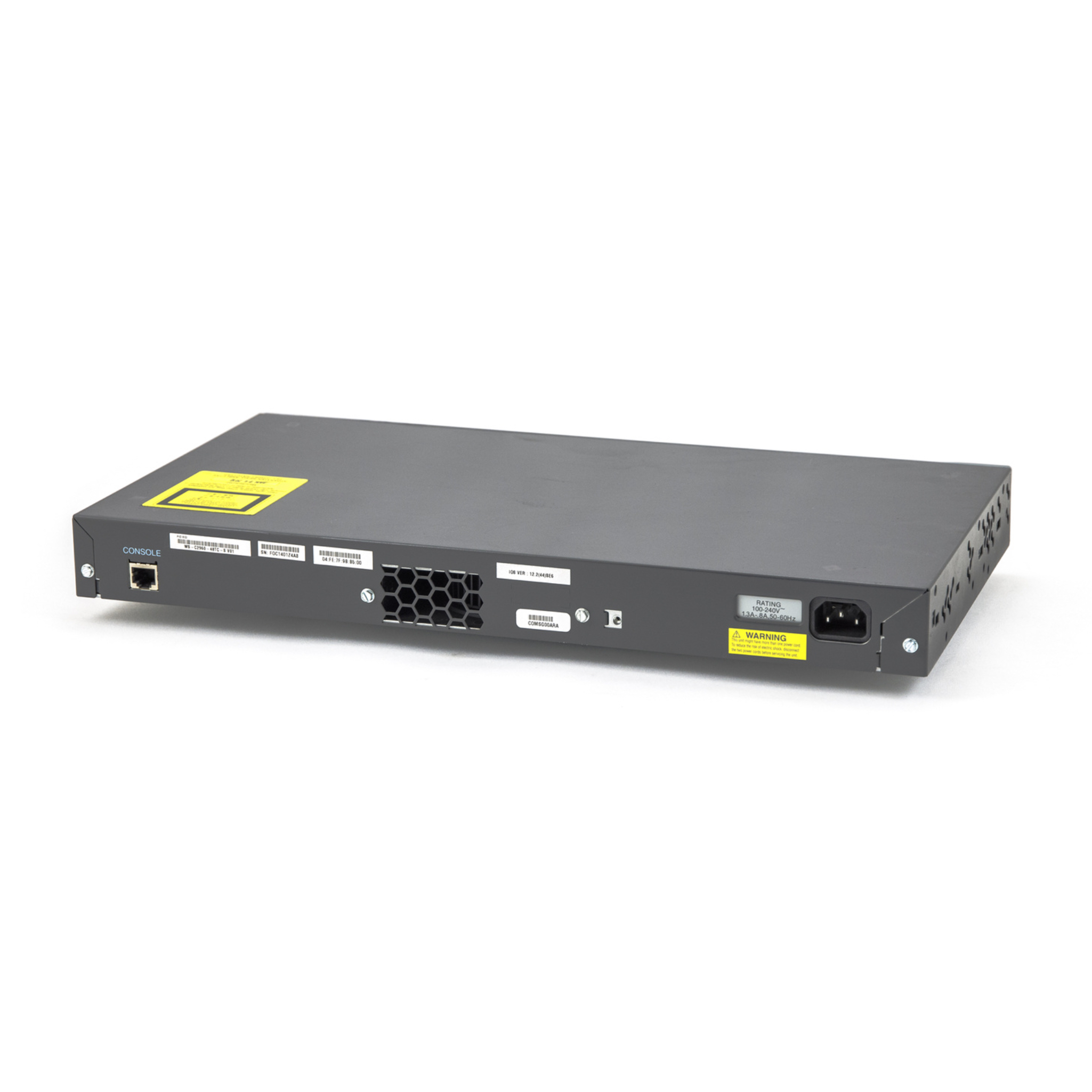 WS-C2960+48TC-S, Cisco Catalyst 2960 Plus Switch, 48x10/100, 2xSFP, LAN Lite