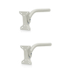 Ubiquiti UB-AM Universal Antenna Mount – Wall/Pole Mounting Bracket for airMAX & UniFi Devices, 38mm Heavy-Duty Steel Pipe, 90° Tilt Adjustment, Galvanized Steel, White