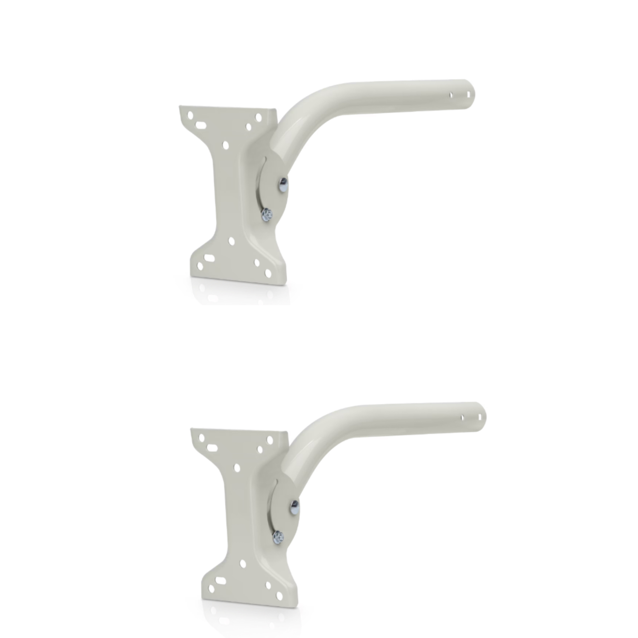 Ubiquiti UB-AM Universal Antenna Mount – Wall/Pole Mounting Bracket for airMAX & UniFi Devices, 38mm Heavy-Duty Steel Pipe, 90° Tilt Adjustment, Galvanized Steel, White