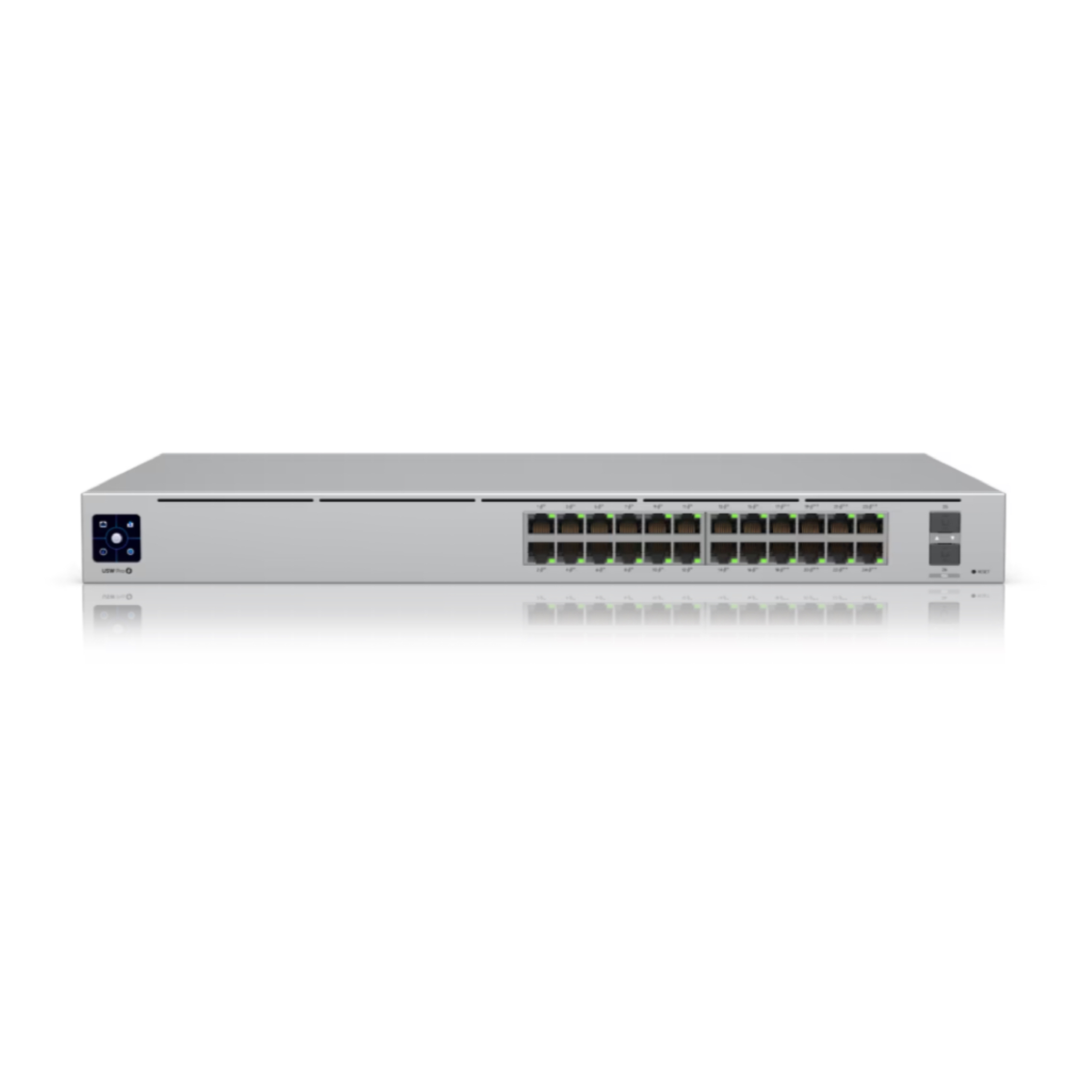 Ubiquiti UniFi Switch Pro 24 PoE USW-Pro-24-POE – 24-Port Gigabit Layer 3 Managed Switch, 16x PoE+ & 8x PoE++ 802.3bt (400W Budget), 2x 10G SFP+, Near-Silent Cooling, Rackmount