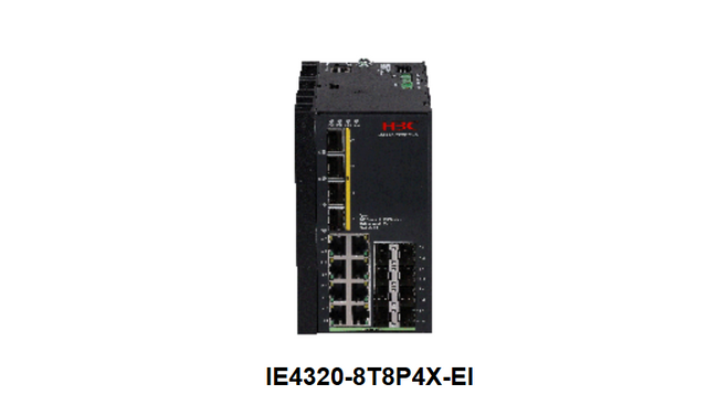 H3C IE4320-8T8P4X-EI Industrial Gigabit 8×1G RJ45 2×1G SFP 2×10G SFP+ Dual DC 24-48V Switch