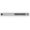 Ubiquiti UniFi Switch 24 USW-24 – 24-Port Gigabit Layer 2 Managed Switch, 2x 1G SFP Uplinks, Fanless Silent Cooling, 1.3" Touchscreen, Rackmount