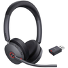 Yealink WH68 Hybrid Wireless DECT Wireless Headset Noise Cancelling USB/Bluetooth Connectivity Office/Home/Remote Work Headset 