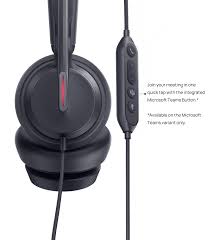 Yealink UH46 Wired Headset Noise Cancelling HD Voice Comfort Ear Cushion Office/Remote Work/Call Center Headset