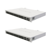MikroTik CRS354-48G-4S+2Q+RM 48-Port Managed L2 Switch with 4x 10G SFP+ and 2x 40G QSFP+, Dual Power Supplies, 1U Rackmount