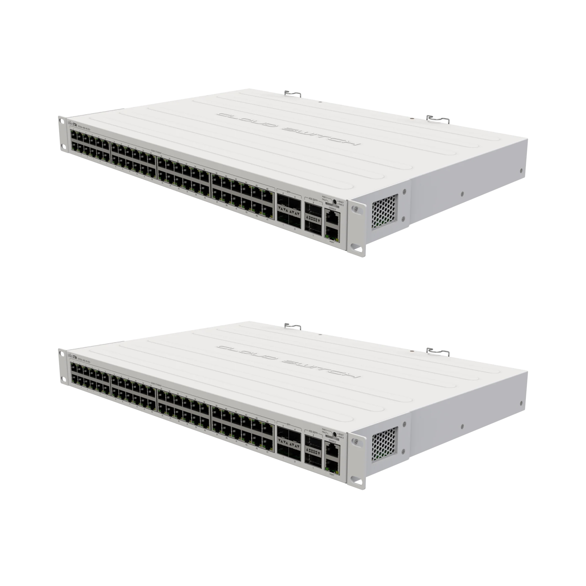MikroTik CRS354-48G-4S+2Q+RM 48-Port Managed L2 Switch with 4x 10G SFP+ and 2x 40G QSFP+, Dual Power Supplies, 1U Rackmount