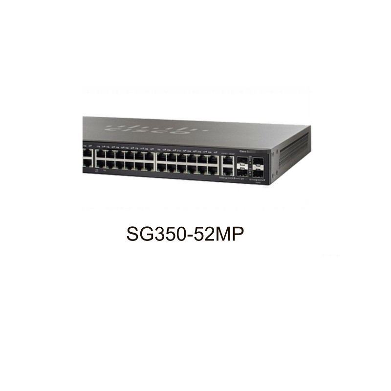  Cisco 350 Series Switches SG350-52MP 52-port Gigabit Managed Desk Switch