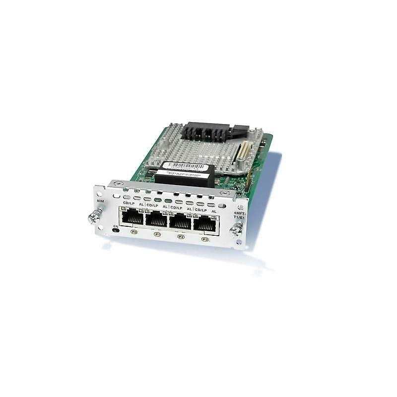  Cisco NIM-4MFT-T1/E1 4 port Multiflex Trunk Voice/Clear-channel Data T1/E1 Module For Cisco ISR4000 Routers