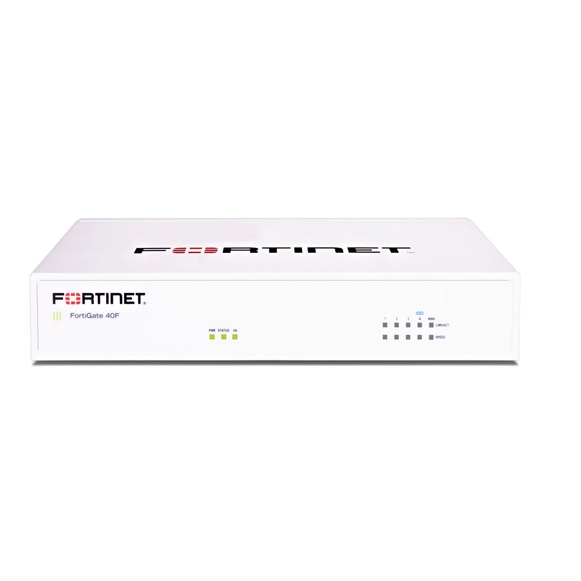 FORTINET FortiGate-40F Firewall Appliance - 5 Gigabit Ethernet RJ45 Ports, Ideal for Small Businesses