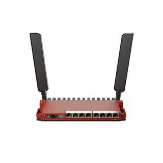 MikroTik L009UiGS-2HaxD-IN – 8-Port Gigabit Router with 2.4GHz Wi-Fi 6, 2.5G SFP, PoE-in/out, Dual-Core ARM CPU, RouterOS L5