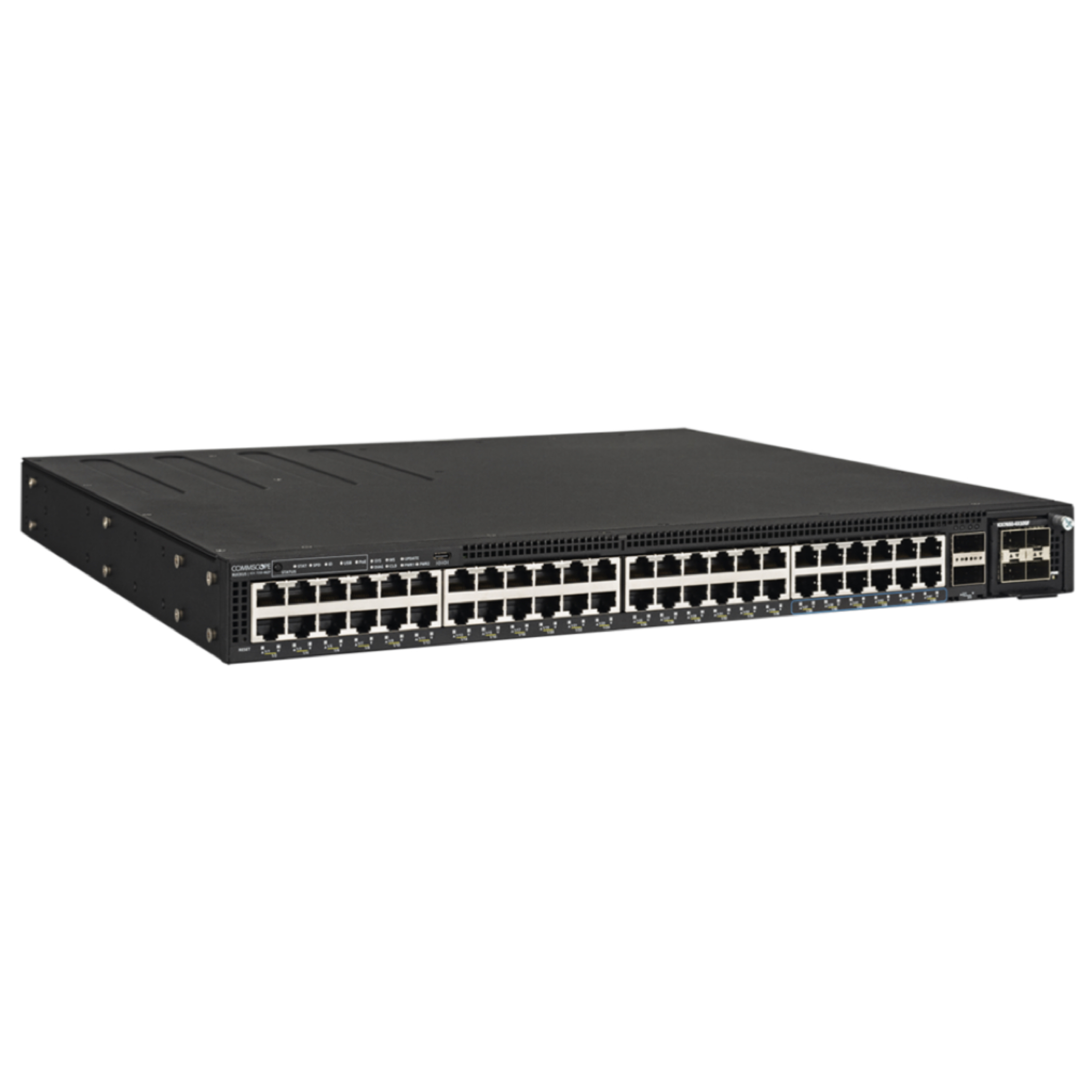 ICX7550-48ZP-E2, Ruckus ICX7550 Switch, 48x10/25G SFP28 Ports/2x40/100G QSFP28/Uplink Flexibility/Advanced Layer 3