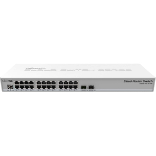 Mikrotik CRS326-24G-2S+RM 24 Port Gigabit Ethernet Switch with 2 SFP+ Ports, Dual Boot RouterOS/SwOS