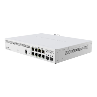 MikroTik CSS610-8P-2S+IN 8-Port Gigabit PoE+ Switch with 2x 10G SFP+ Ports, 140W PoE Budget, Fanless