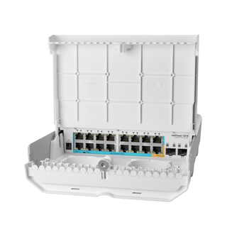 CRS318-1Fi-15Fr-2S-OUT, Mikrotik CRS Series Switch, 15xReverse PoE/2xSFP/Outdoor