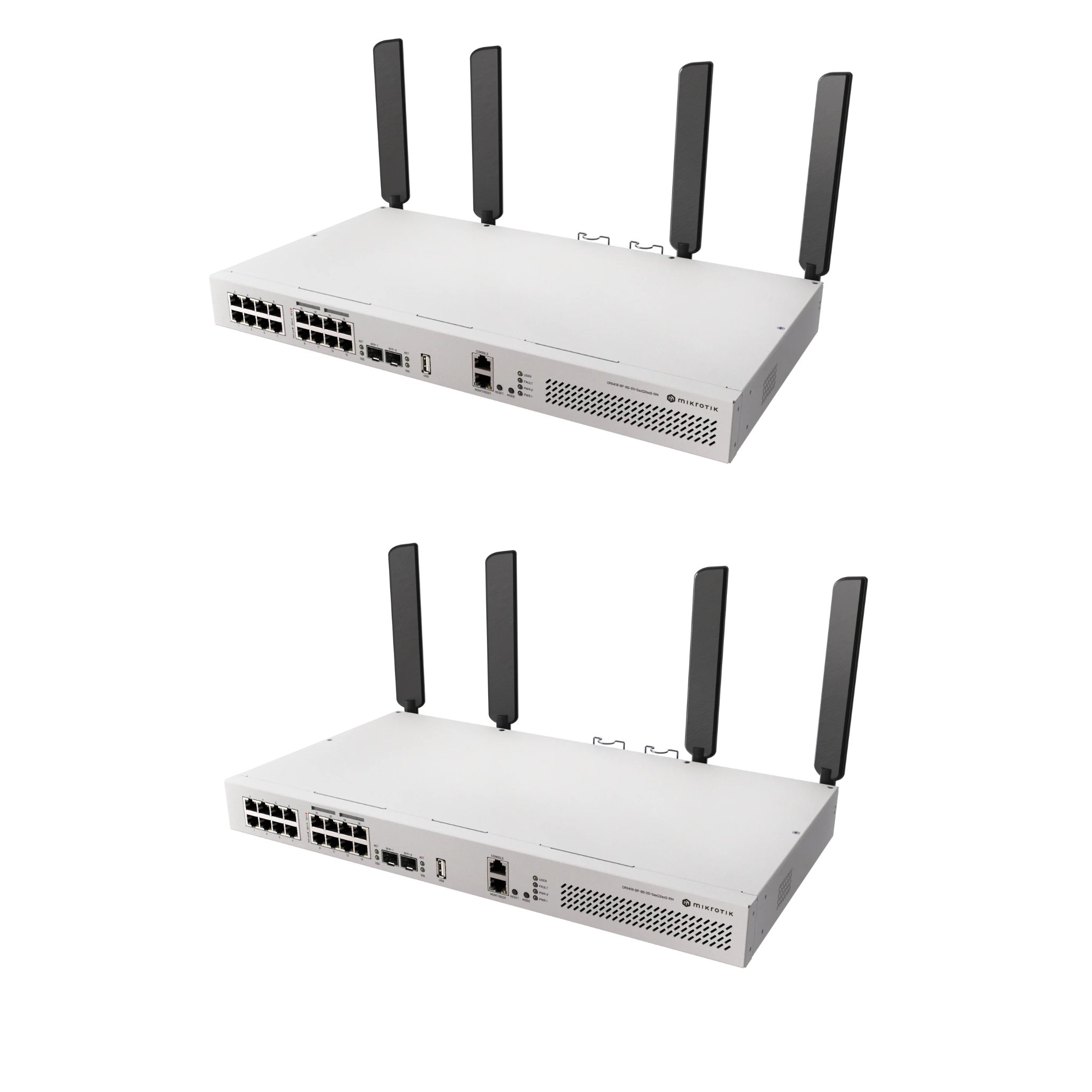 MikroTik CRS418-8P-8G-2S+5axQ2axQ-RM All-in-One PoE Switch, Router & Wi-Fi 6 Access Point – 16 GbE Ports, 2x 10G SFP+, 150W PoE