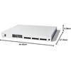 Catalyst C1300-24XTS 12-port 10GE, 12-port SFP+, 1xGE OOB Manage port 1xFan, Rack-mountable