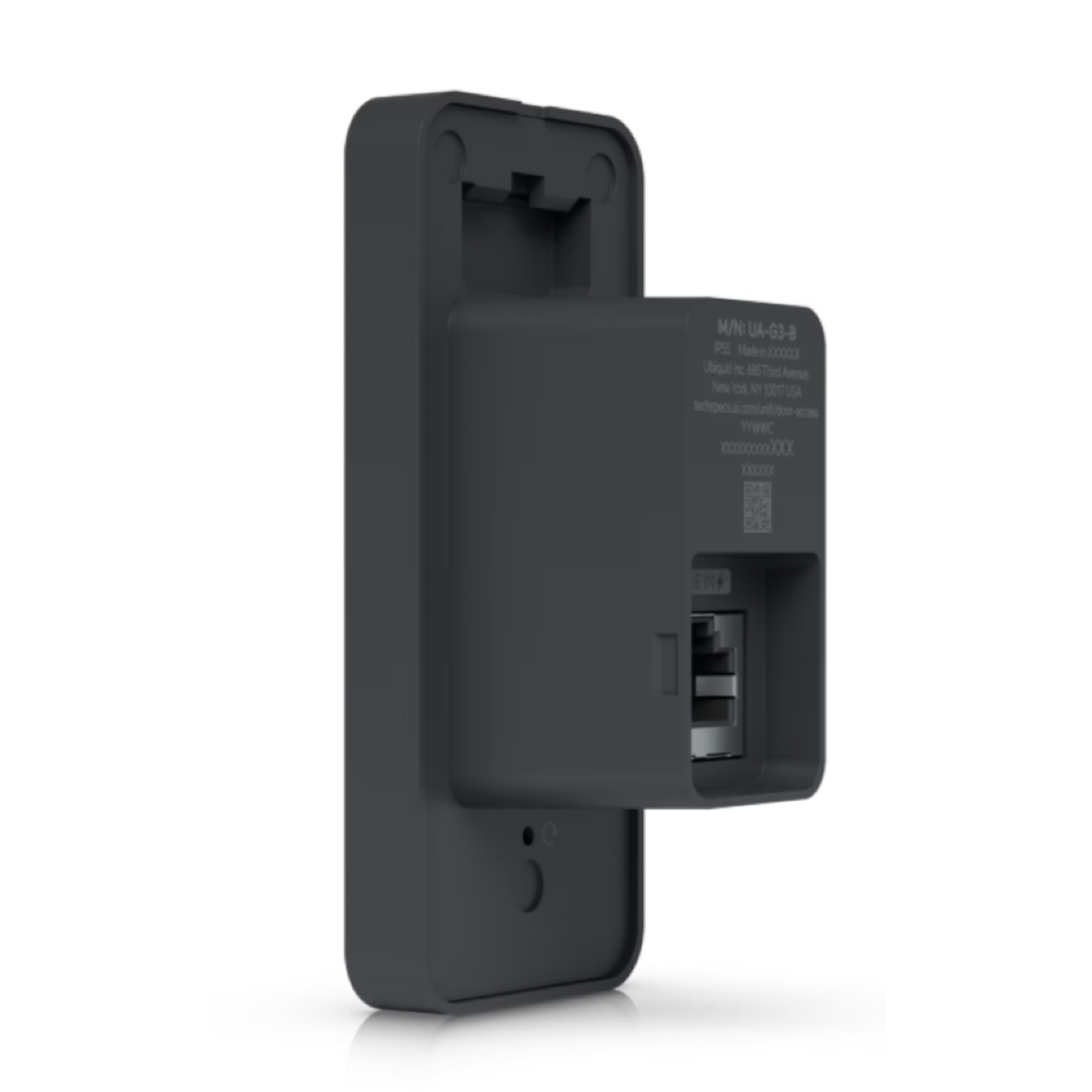 Ubiquiti UniFi Access G3 Reader UA-G3-B – Compact Third-Generation NFC Access Reader, Apple Touch Pass, BLE 4.1, PoE, IP55 Weatherproof, In-Wall Gang Box Mount, Black