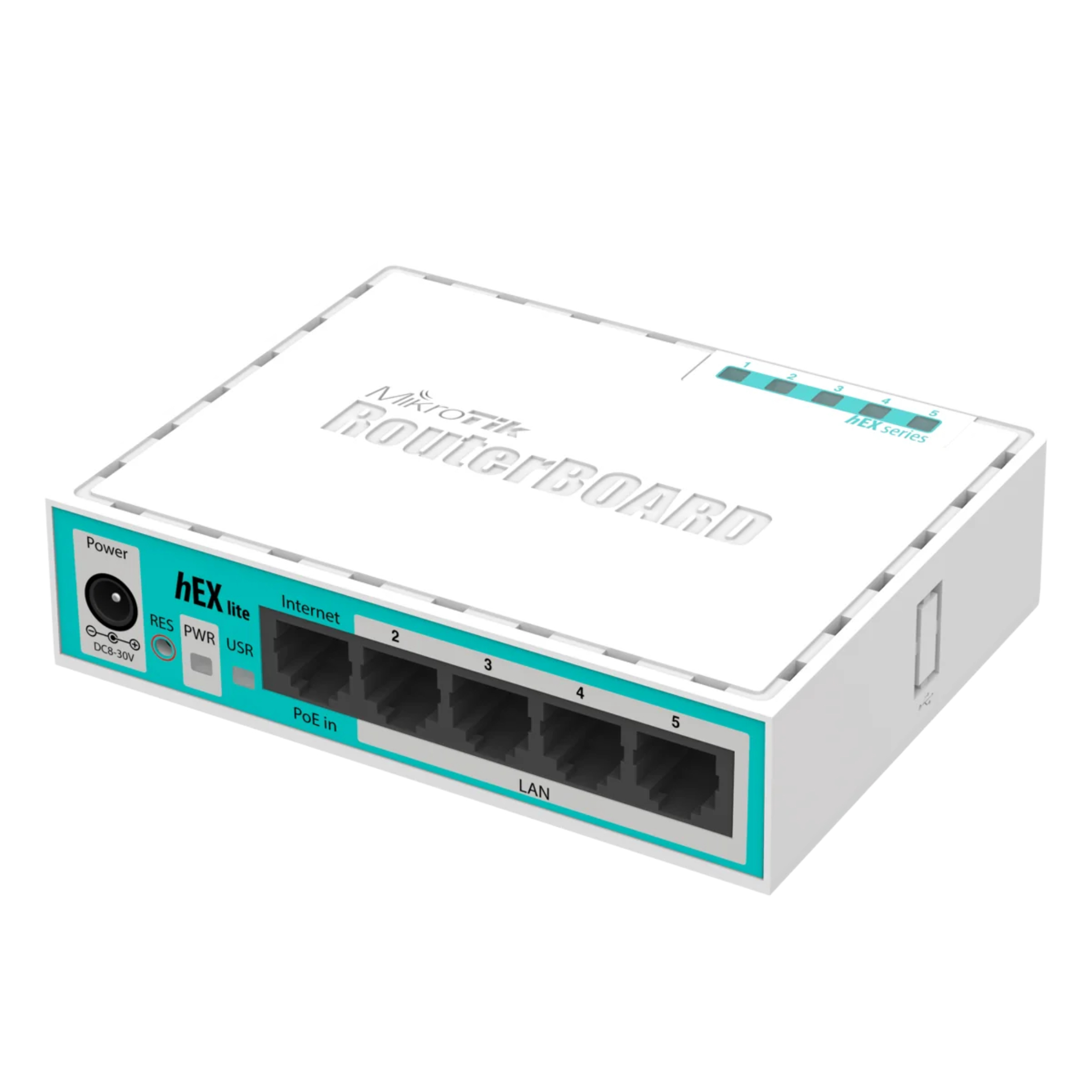 Mikrotik RouterBOARD hEX lite 5 ports router 5 X 10/100 PoE OSL4 - (RB750r2)