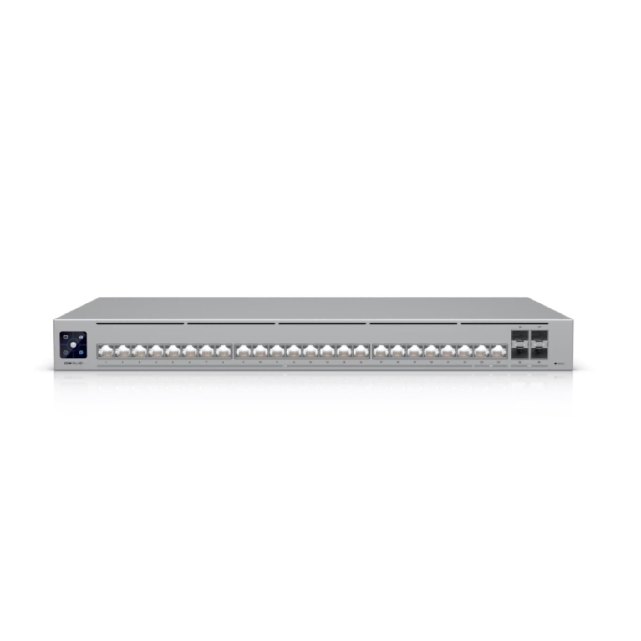 Ubiquiti UniFi Pro HD 24 USW-Pro-HD-24 – Professional-Grade Layer 3 Etherlighting Switch, 22x 2.5GbE + 2x 10GbE RJ45, 4x 10G SFP+, 230 Gbps Switching Capacity, 1U Rackmount