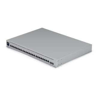 Ubiquiti UniFi Switch Enterprise 24 PoE USW-Enterprise-24-PoE – 24-Port Layer 3 Managed Switch, 12x 2.5GbE + 12x 1GbE PoE+ (400W Budget), 2x 10G SFP+, 1.3" Touchscreen, Rackmount