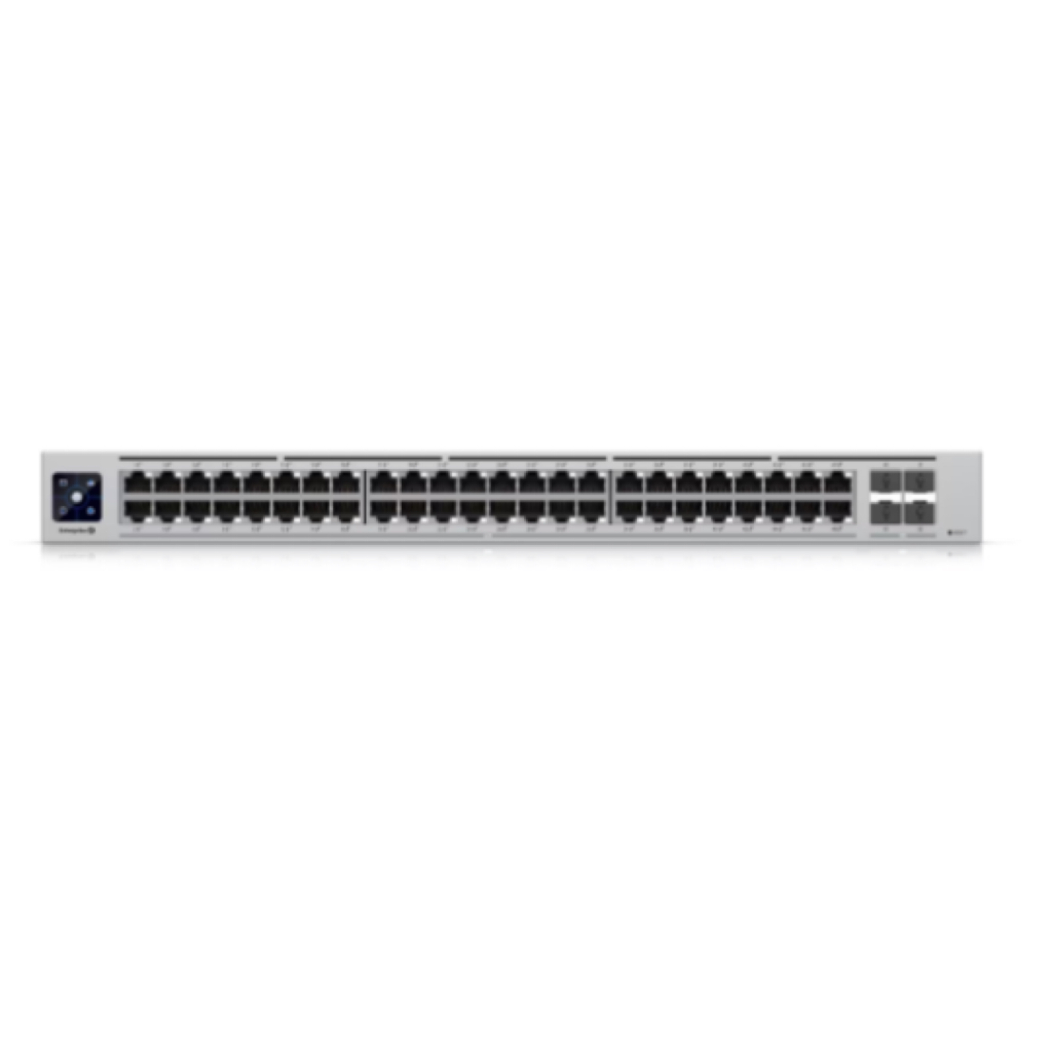 Ubiquiti UniFi Switch Enterprise 48 PoE USW-Enterprise-48-PoE – 48-Port 2.5GbE Layer 3 Managed PoE+ Switch, 4x 10G SFP+ Uplinks, 720W PoE Budget, 1.3" Touchscreen, Rackmount