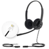 Yealink YHS34 Lite Dual / Mono USB Wired Headset Noise Cancelling Microphone Office Headset with QD to RJ Port