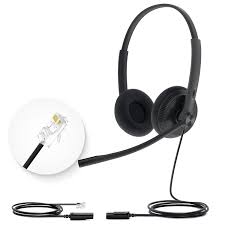 Yealink YHS34 Lite Dual / Mono USB Wired Headset Noise Cancelling Microphone Office Headset with QD to RJ Port