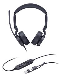 Yealink UH44 Wired Headset Dual USB-C/A Unified Noise-Canceling HD Voice Noise-Canceling Communications Wired Headset