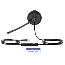 Yealink UH34 Lite Wired USB Headset with Noise Cancelling Microphone for Office Call Center PC & Laptop