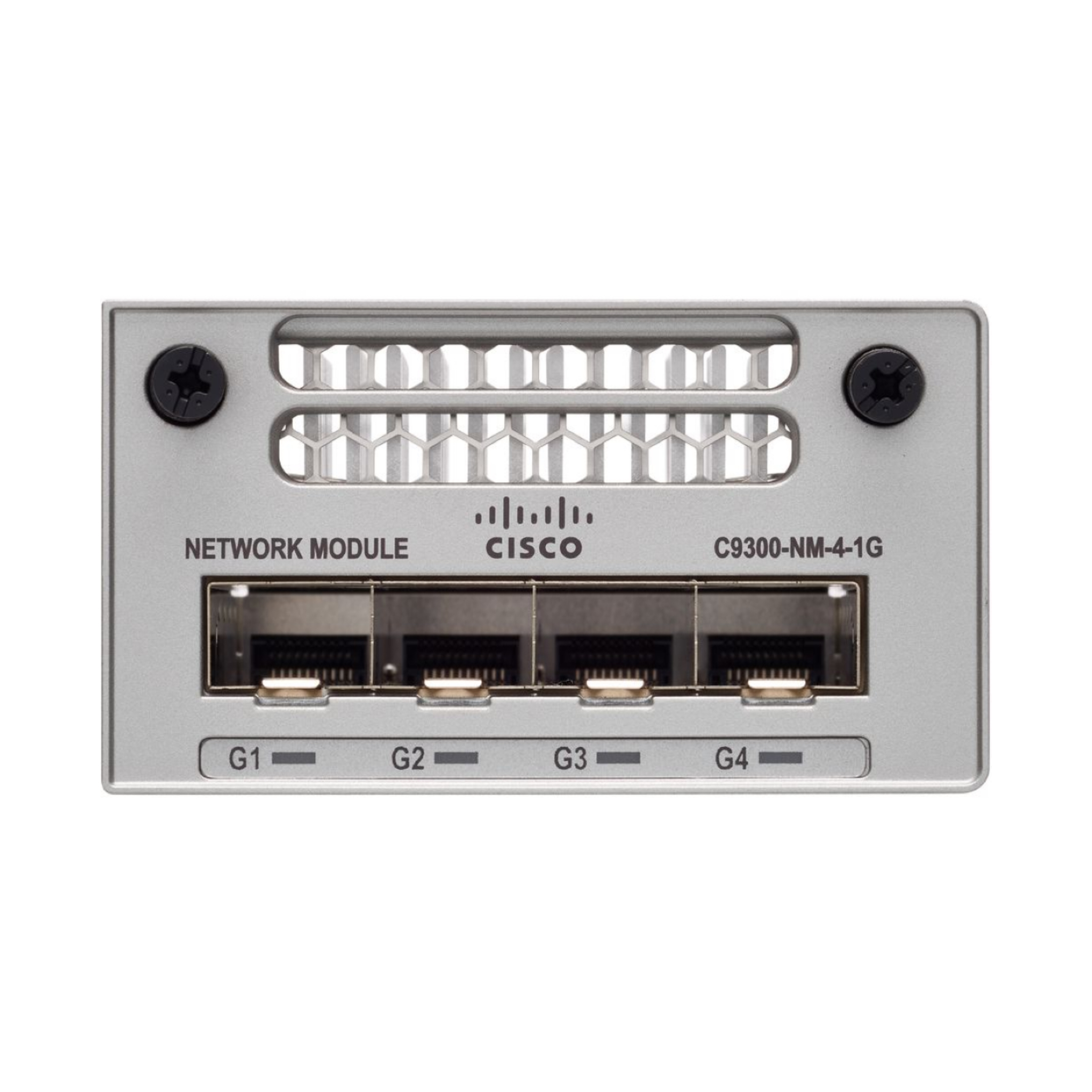 C9300-NM-4G, Cisco Catalyst 9300 Network Module, 4x1GE ports/Hot-swappable/Plug-and-play