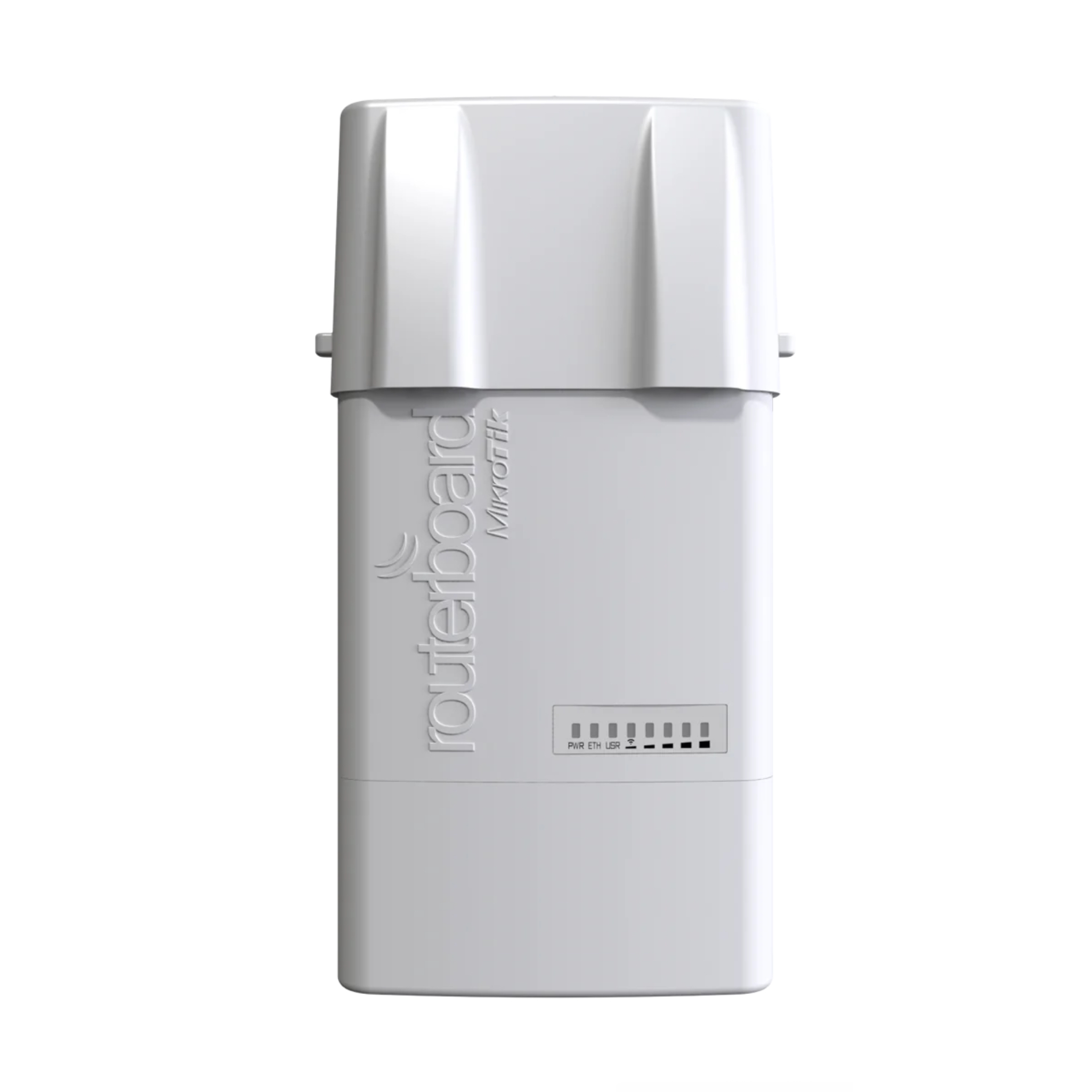 MikroTik BaseBox 5 RB912UAG-5HPnD-OUT – 5GHz Outdoor Wireless AP/CPE with 2x RP-SMA, Gigabit Ethernet, miniPCI-e, USB, SIM Slot, RouterOS L4, Passive PoE